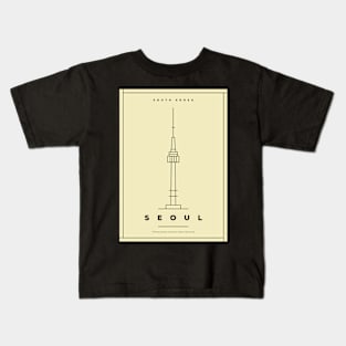 Seoul Minimal Poster Kids T-Shirt